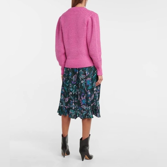 NWOT ISABEL MARANT ÉTOILE
Pleane Puff-Sleeve Wool Blend Pink Sweater size 6 - Picture 2 of 16